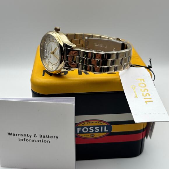 Fossil BQ3916 Women’s Modern Sophisticate 30mm Gold-Tone Stainless Steel – NWBT - Picture 6 of 15